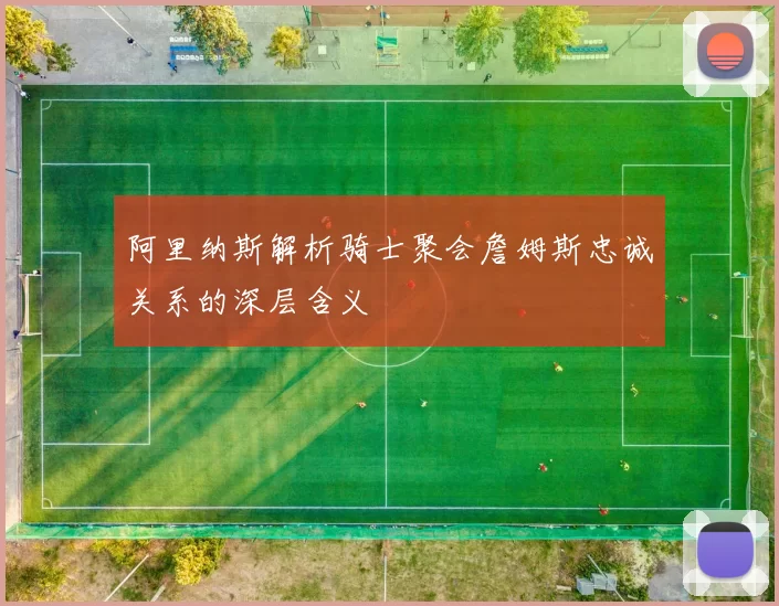 阿里纳斯解析骑士聚会詹姆斯忠诚关系的深层含义